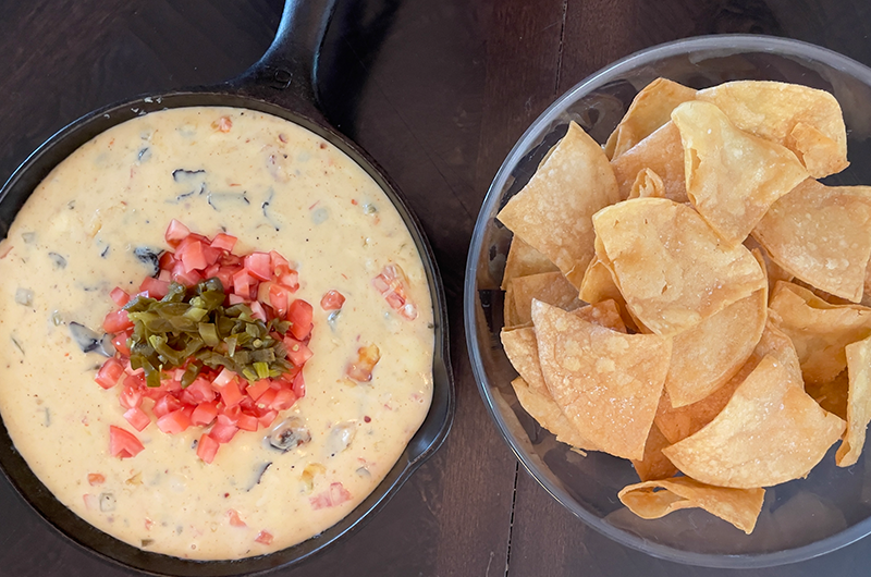 Homemade Queso + Tortilla Chips